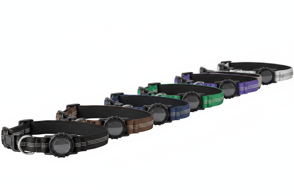 All 11 colour variants – AirTag Dog Collar