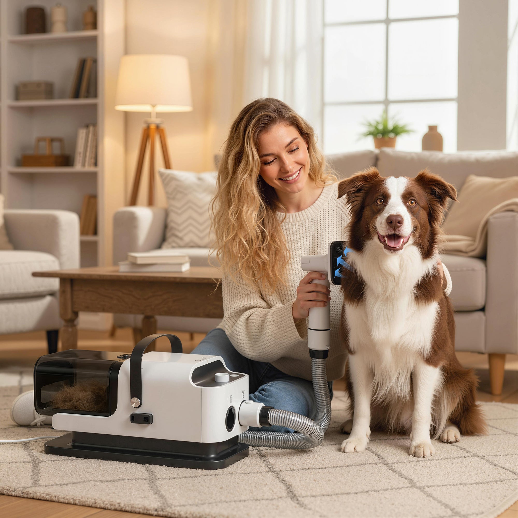 Pawtrix 5-in-1 Pet Grooming Vacuum & Dryer with Clipper