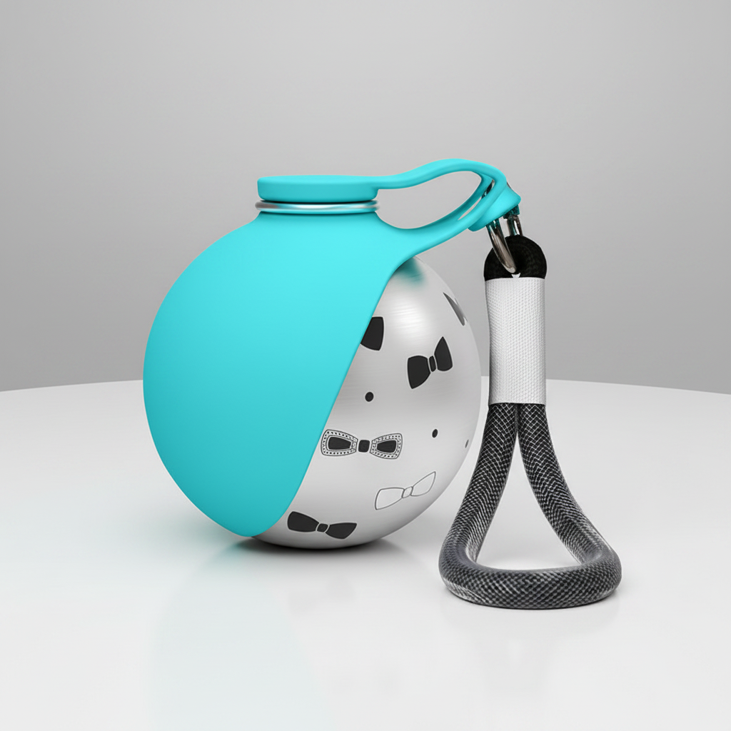 Blue with Prints Bottle