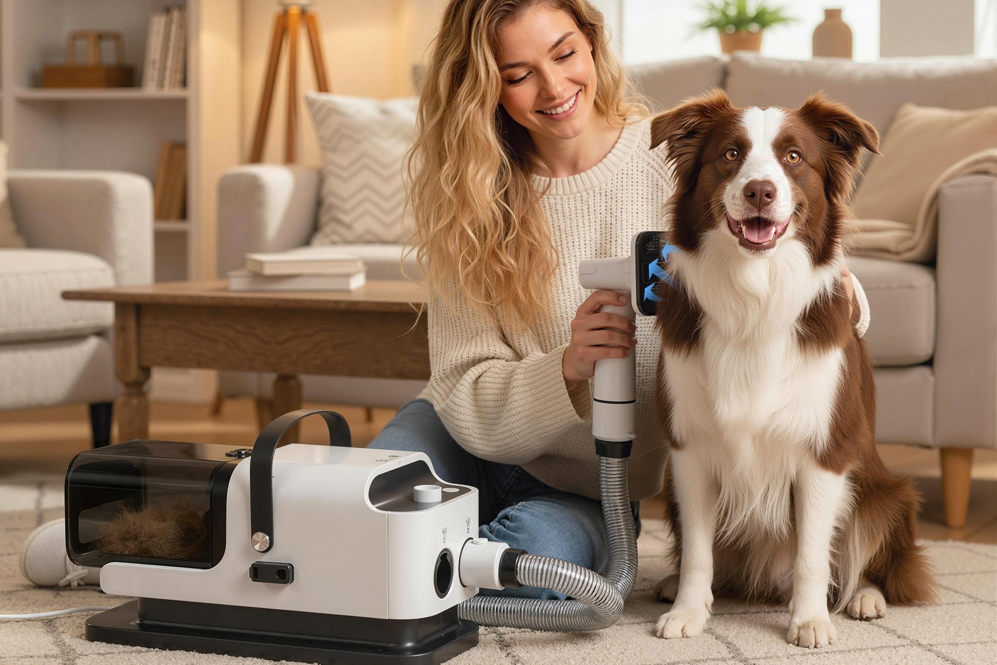 Pawtrix 5-in-1 Pet Grooming Vacuum & Dryer with Clipper