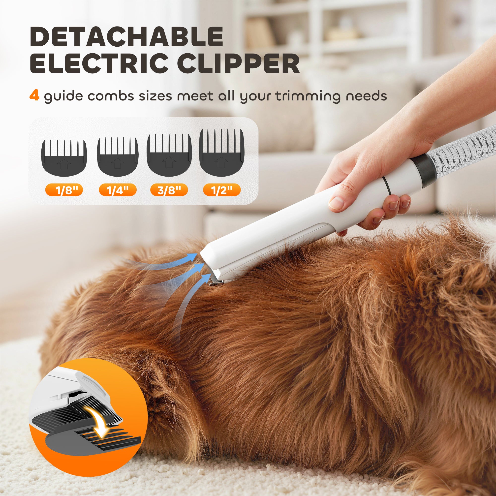 Pawtrix 5-in-1 Pet Grooming Vacuum & Dryer with Clipper