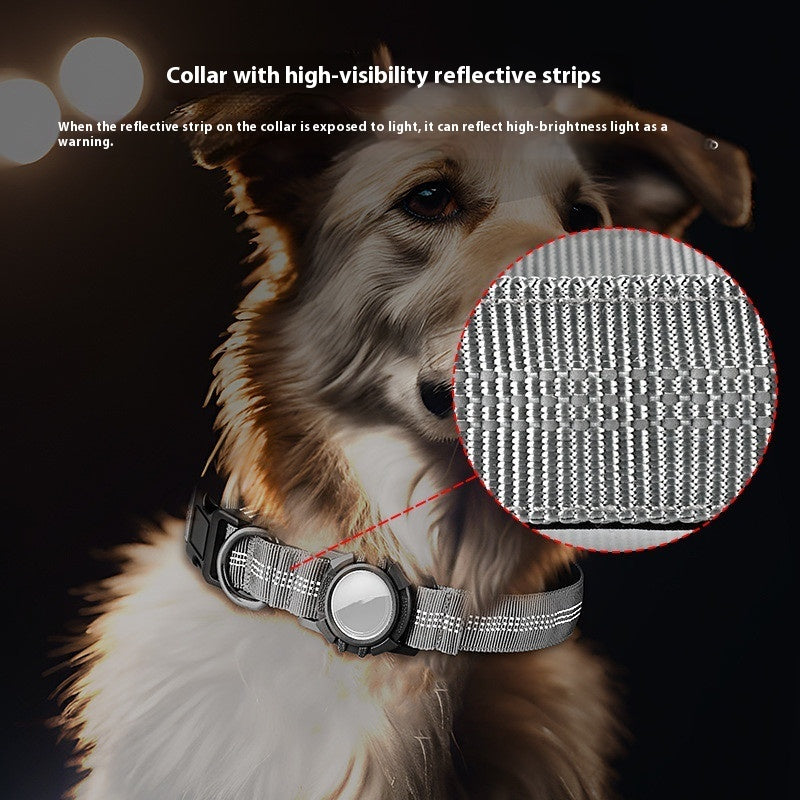 AirTag Dog Collar – Reflective, Waterproof & GPS-Ready