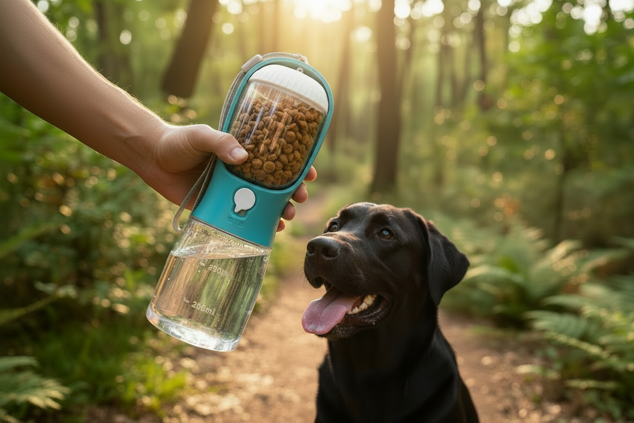 Hiking lifestyle – dog water bottle