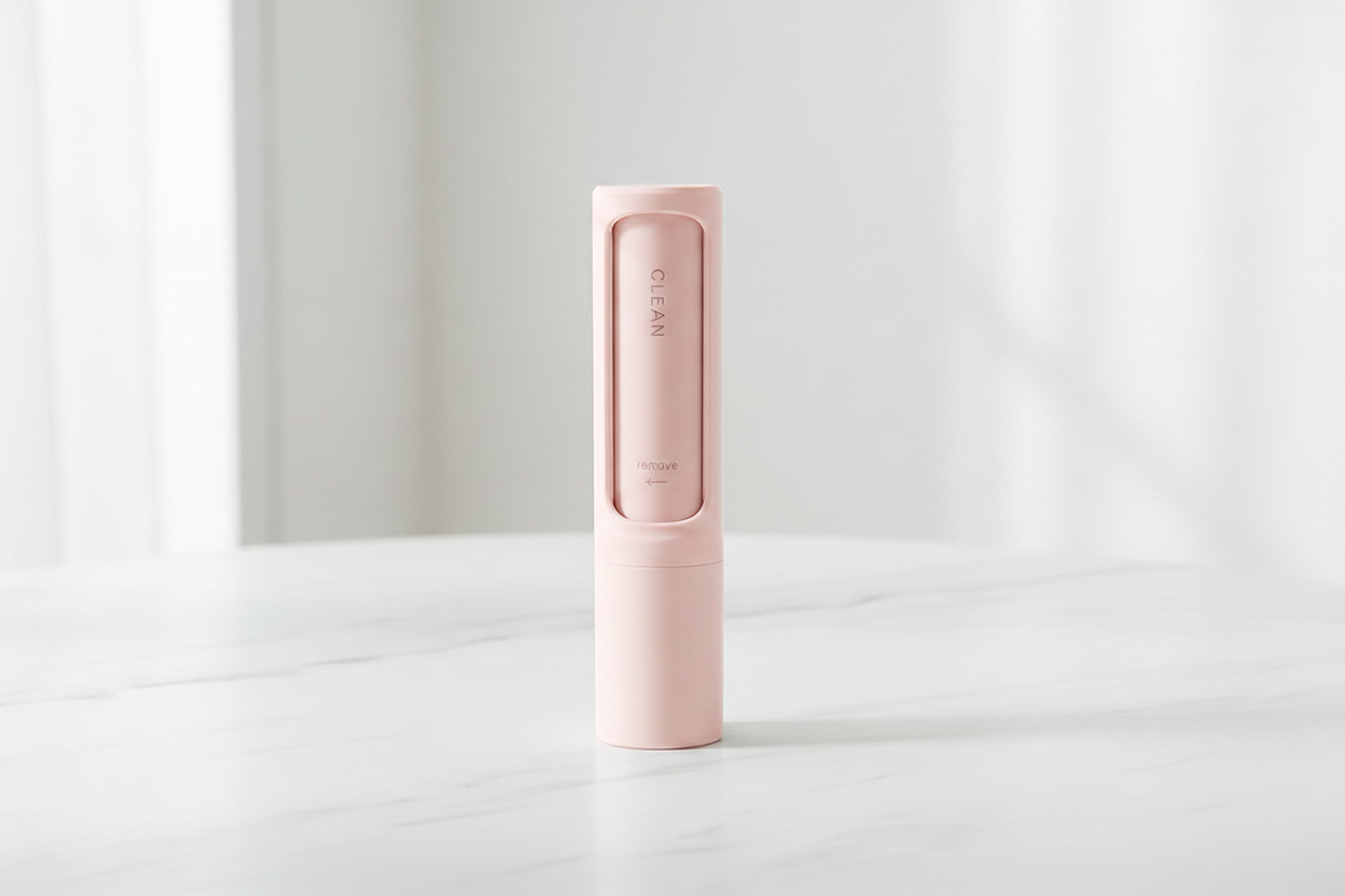Pink Roller on Marble